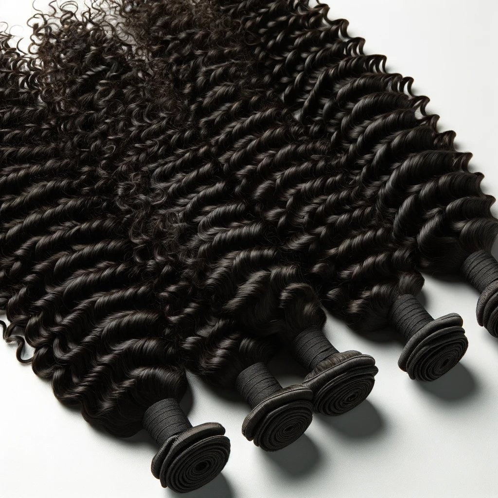 Midnight black soft curl