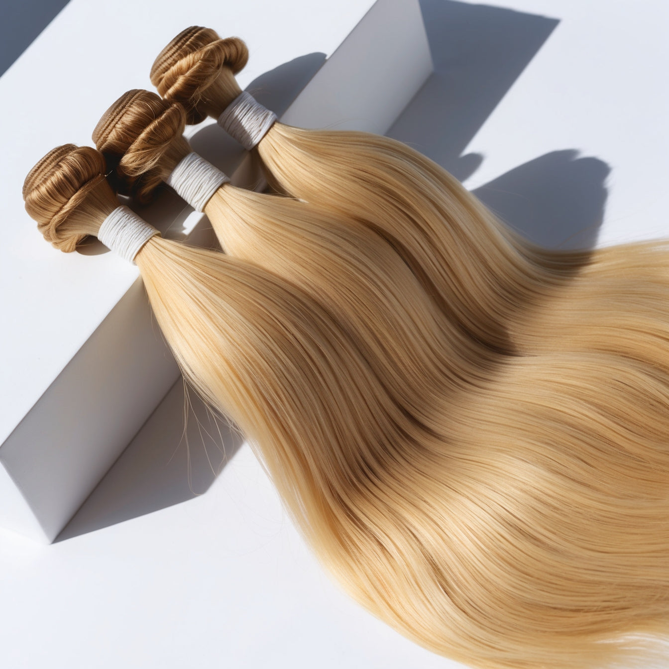 613 Blonde Straight Bundle - Durable Blonde Extensions with silky texture and natural volume, ideal for seamless hair enhancement.