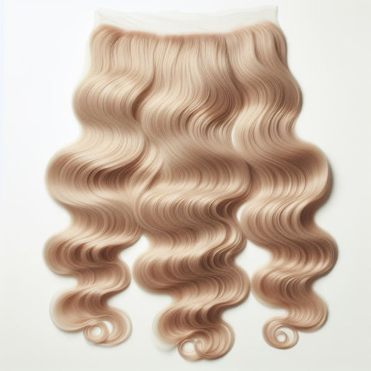 HD 5x5 & 7x7 613 Deep Wave Closure made from 100% natural human hair with soft, defined blonde waves and transparent HD lace for a seamless finish.