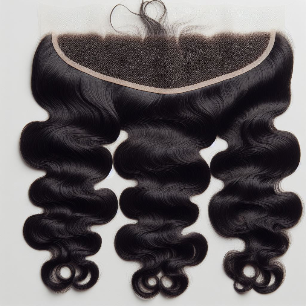 13X4 /13X6 HD RAW NATURAL BLACK FRONTAL